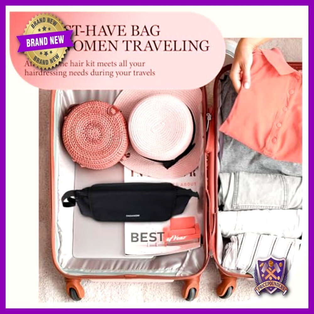 Heat Resistant Hair Tools Travel Bag with Removable Mat, Organizer Case - Picture 6 of 7